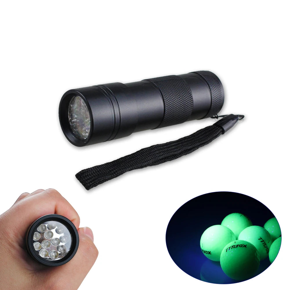 1 Set Fluorescent Luminous Night Light LED Golf Balls Glow In The Dark