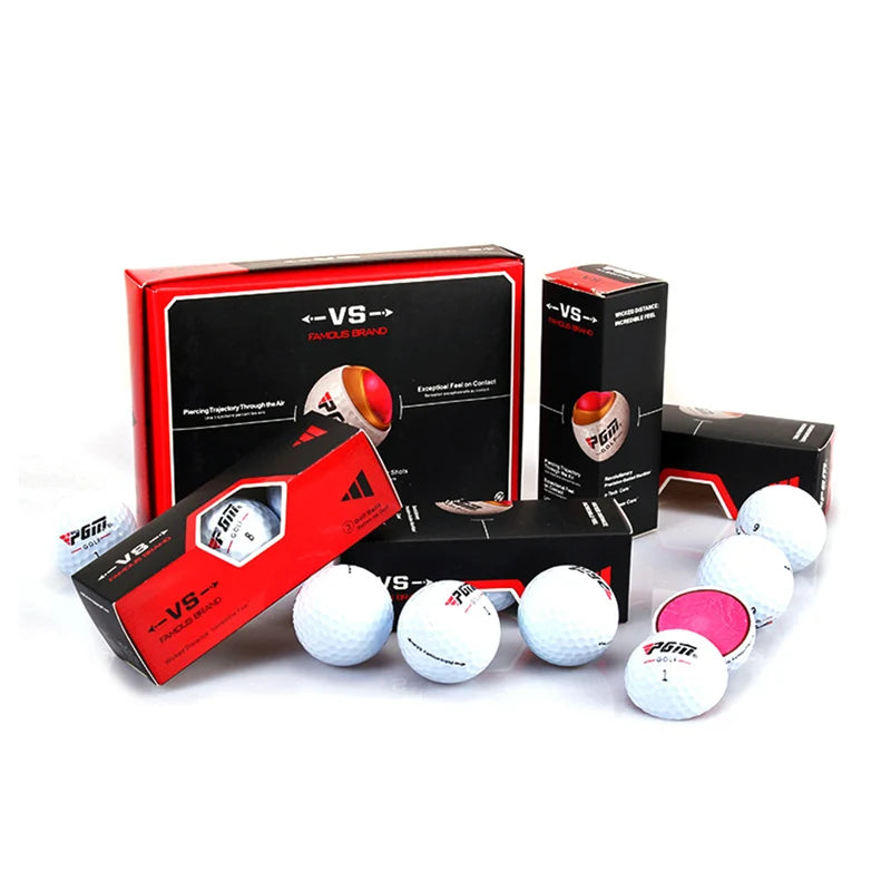 Original Golf Ball Three-layer Match Ball Gift Box Package Golf Ball Set 12pcs Set 3pcs Set Game Use Ball