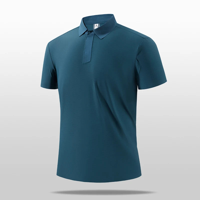 SBWL 2025 summer new light fast dry elastic high quality outdoor sports golf running sports POLO shirt fashion casual T-shirt