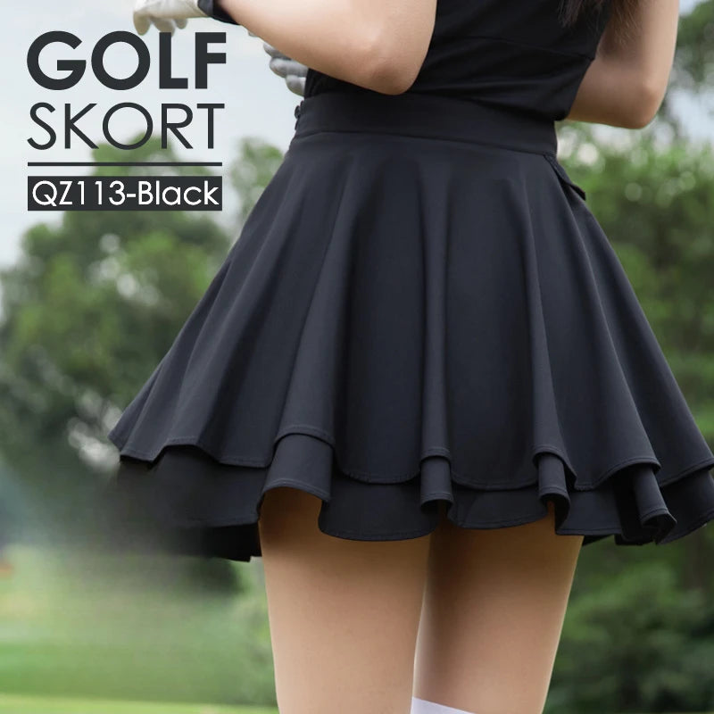PGM Women's Golf Skirt Spring Summer Tennis Underpants Skirts QZ113