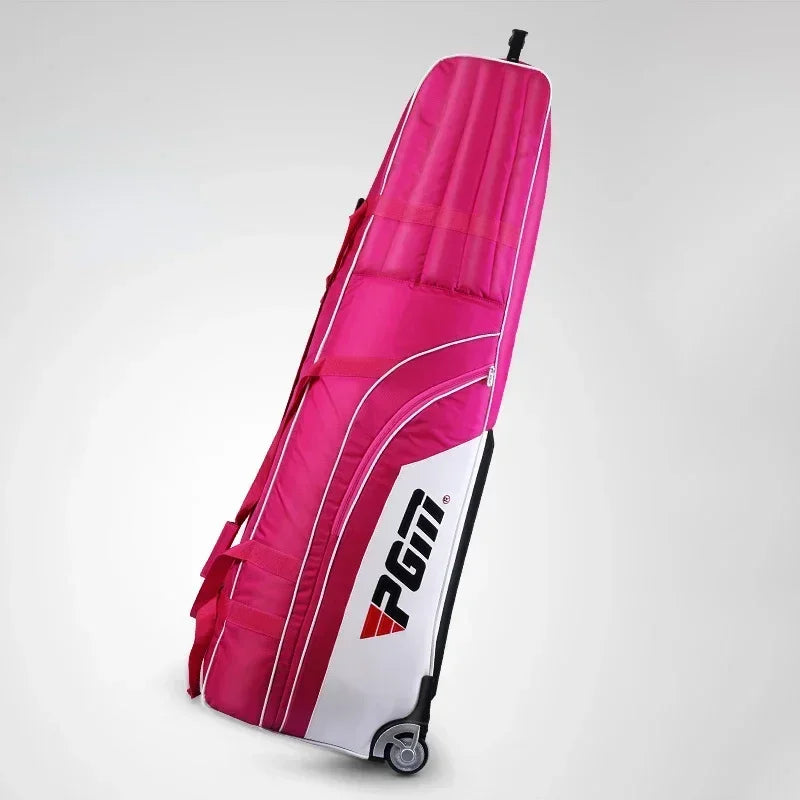 PGM Lightweight Foldable Golf Bag Travel Plane Caddy Bags With Wheel Aircraft Stand Thickening Folding Pad Golf Cover Bag HKB008