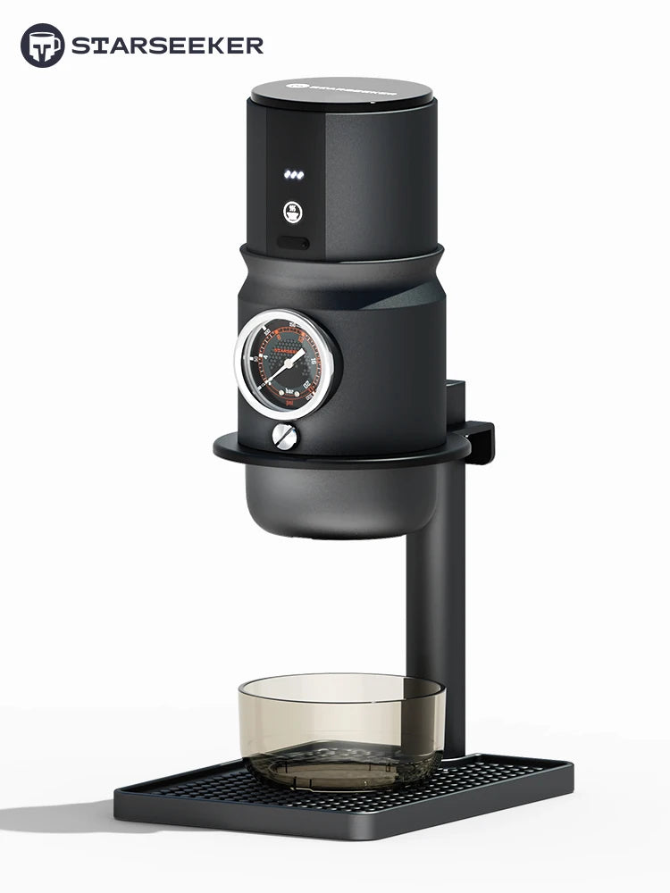 STARSEEKER Super58 Portable coffee machine: Top Espresso for Travel/Camping/Car. Inc. Bracket & Tamper