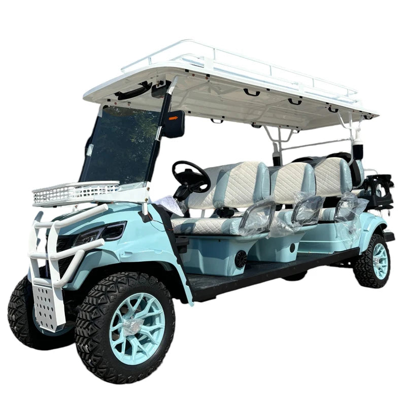 Top-of-the-line 4WD Golf Cart, 4x4 Aluminum Frame, Off-road CE Certified, Powerful Engine, MMC Professional Electric Golf Cart
