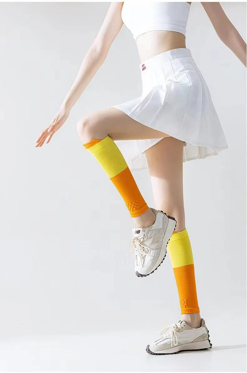 Marathon Off Road Running Blue Ball Sports Compression Calf Cover Multi Color Compression Socks Pressure Calf Socks