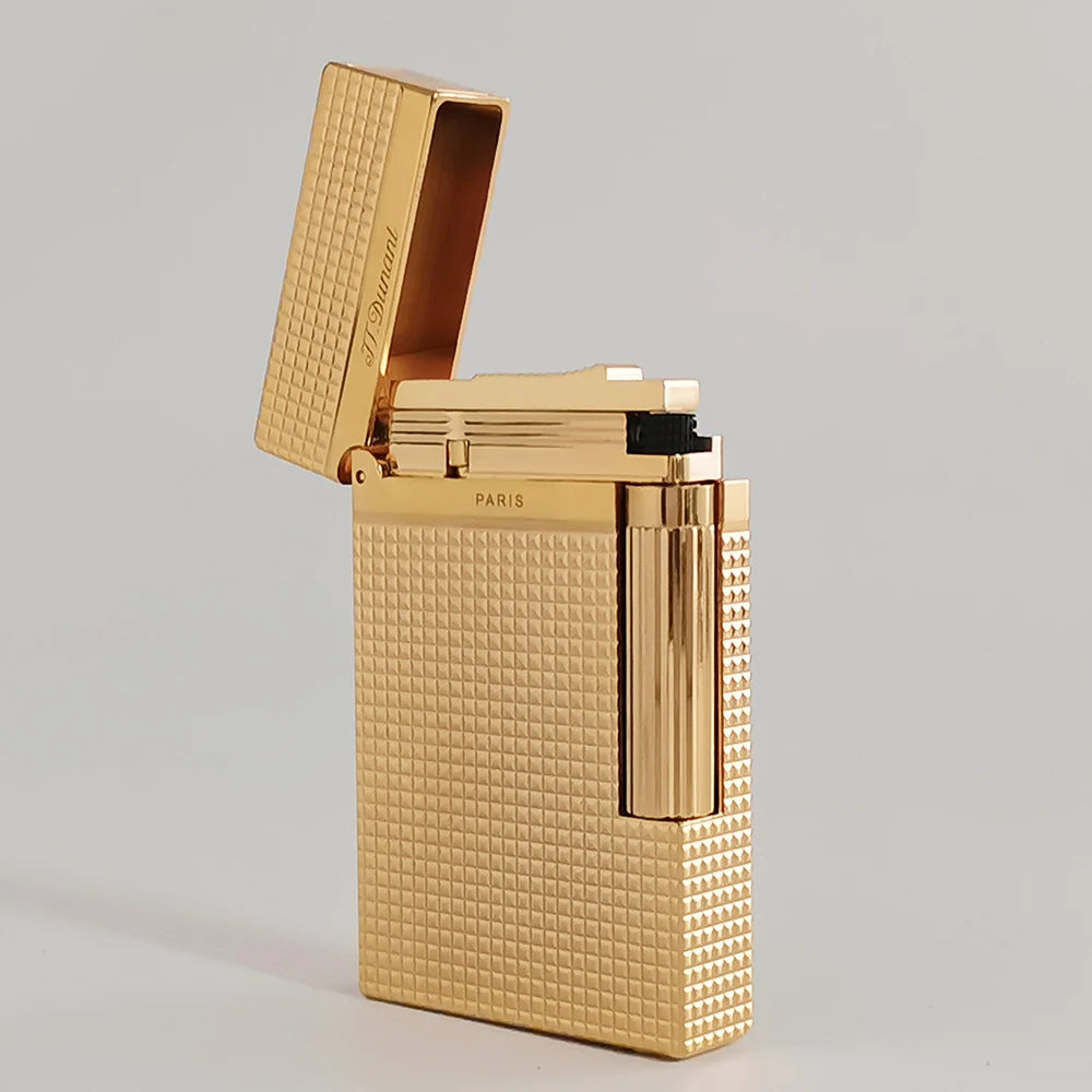 Memorial Dunant Lighters Gas Engraving Cool Cigarette Tools Smoking Gadgets For Smoker Single Soft Flame