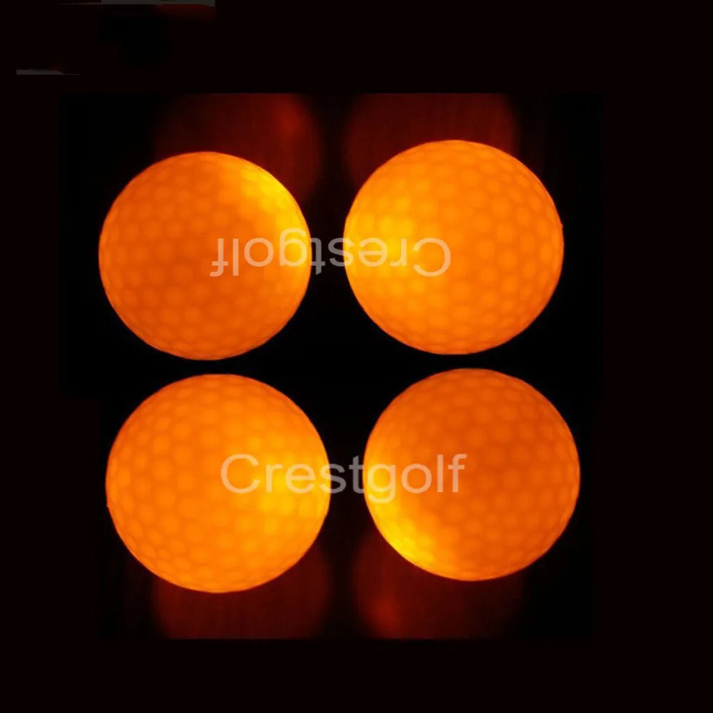 CRESTGOLF 3pcs/Per Pack Led Golf Balls for Night Training Luxury Golf Practice Balls with 6 Colors