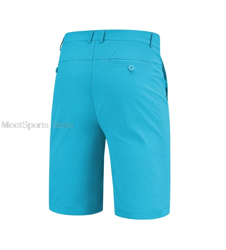 Pgm Golf Shorts Mens Summer Slim Fit Baseball Golf Shorts Sweatpants Male Elastic Sports Wear Fast Dry Casual Trousers 7 Colors