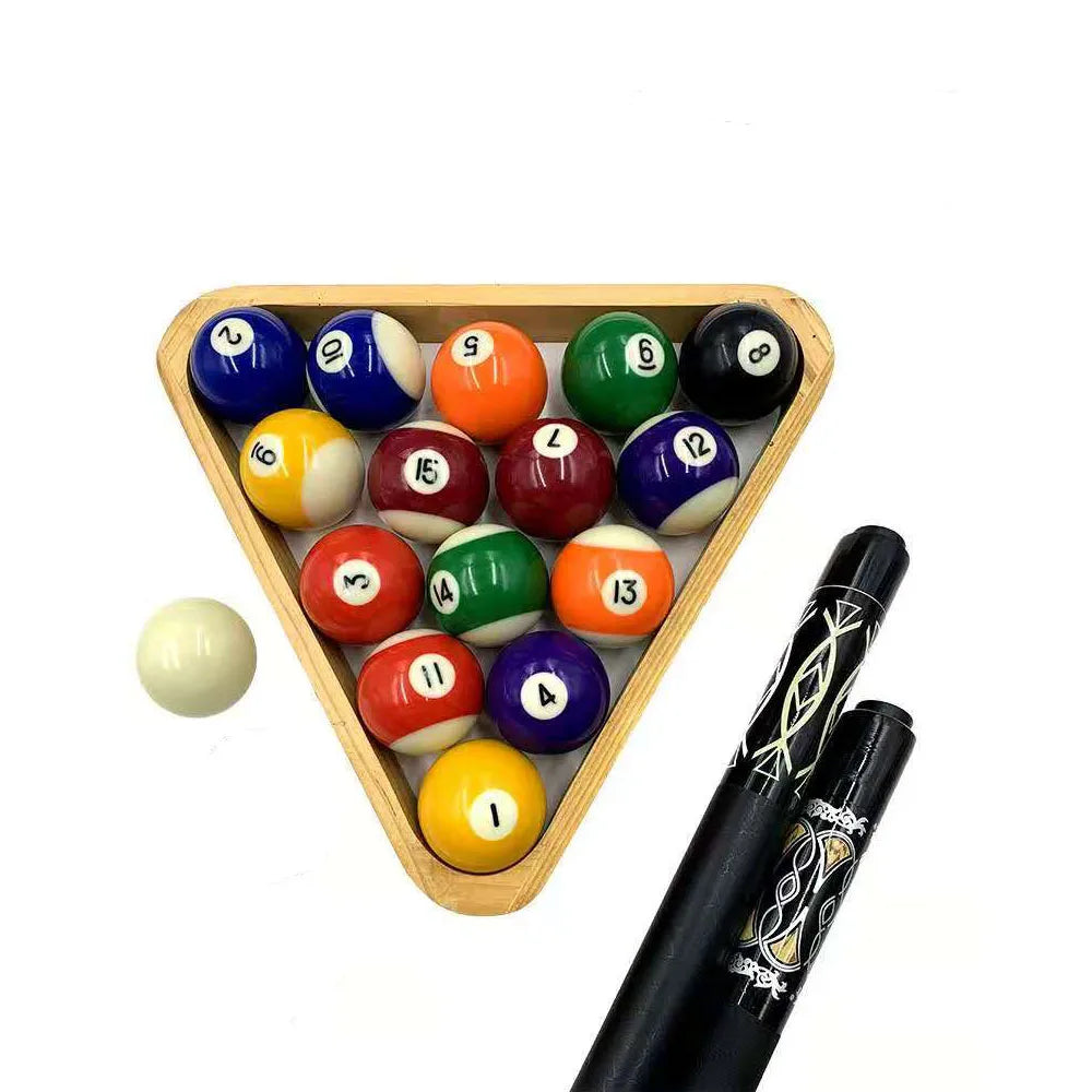 American Standard Adult Billiard Ball Set, Durable Synthetic Resin Pool Ball, Full Size, 16 Ball, 52.5mm, 57.2mm