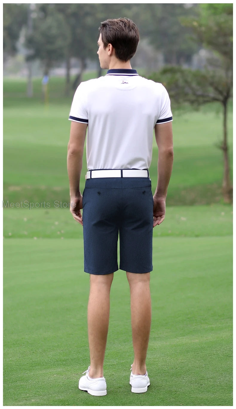 Pgm Golf Shorts Mens Summer Slim Fit Baseball Golf Shorts Sweatpants Male Elastic Sports Wear Fast Dry Casual Trousers 7 Colors