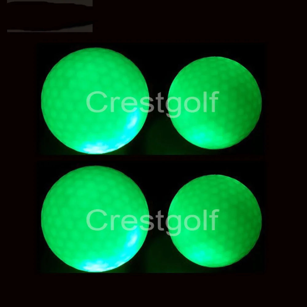 CRESTGOLF 3pcs/Per Pack Led Golf Balls for Night Training Luxury Golf Practice Balls with 6 Colors