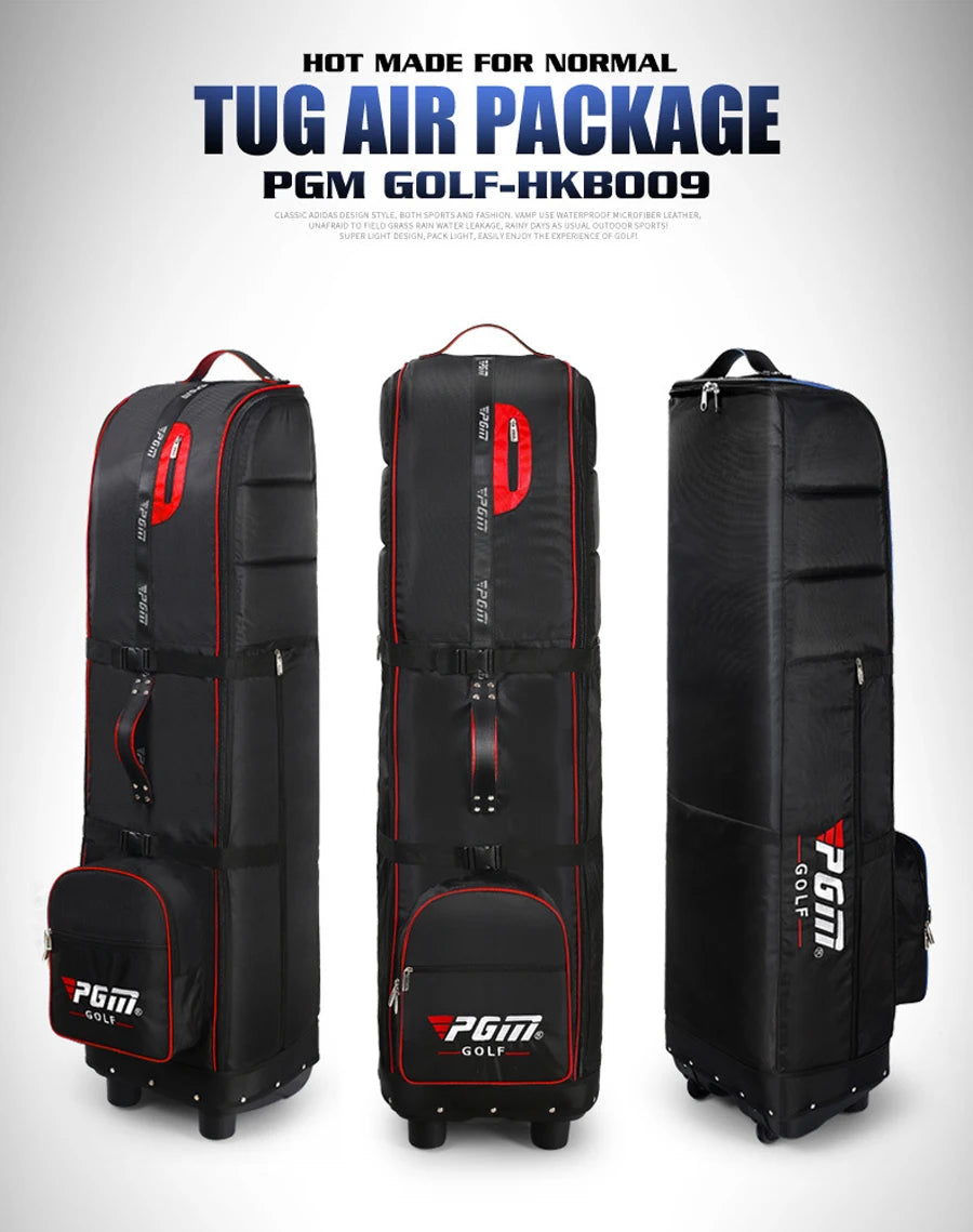 Golf Aviation Bag Foldable with Tugboat Aircraft Consignment Bag with Complimentary Dust Storage Bags HKB009