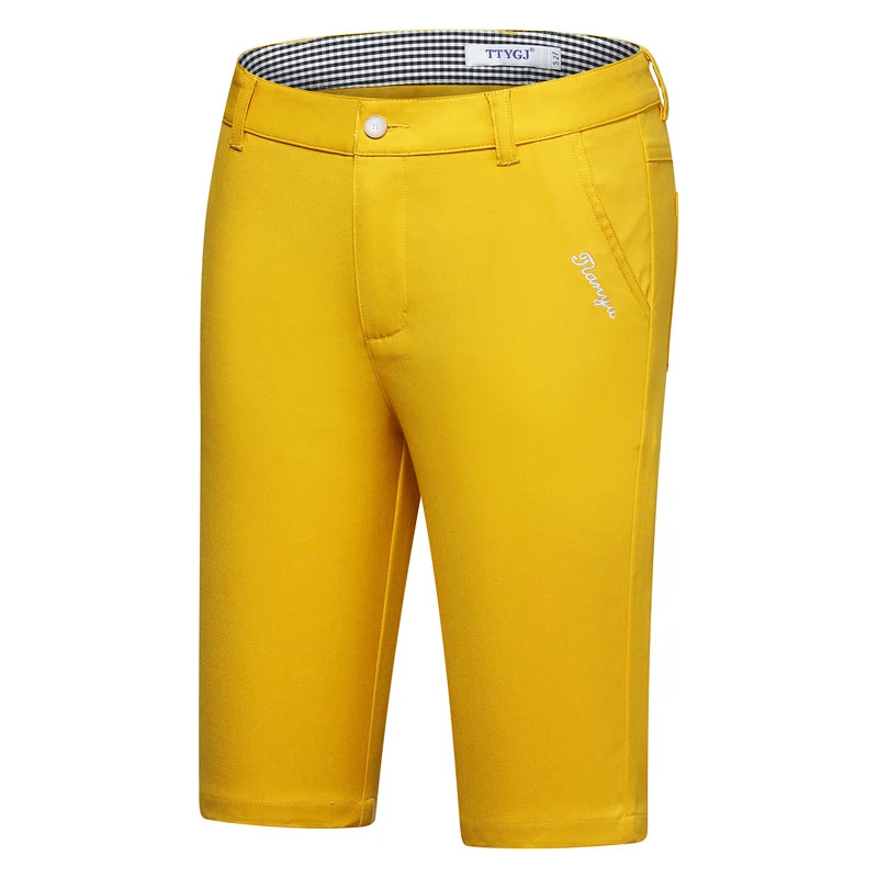 Ttygj Women’S Stretch Golf Short Pants Ladies Slim Fit Golf Shorts Summer Female Casual Golf Trousers Breathable Clothes XXS-XXL