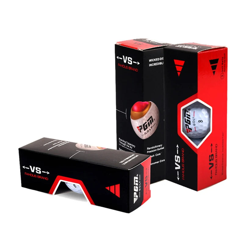 Original Golf Ball Three-layer Match Ball Gift Box Package Golf Ball Set 12pcs Set 3pcs Set Game Use Ball