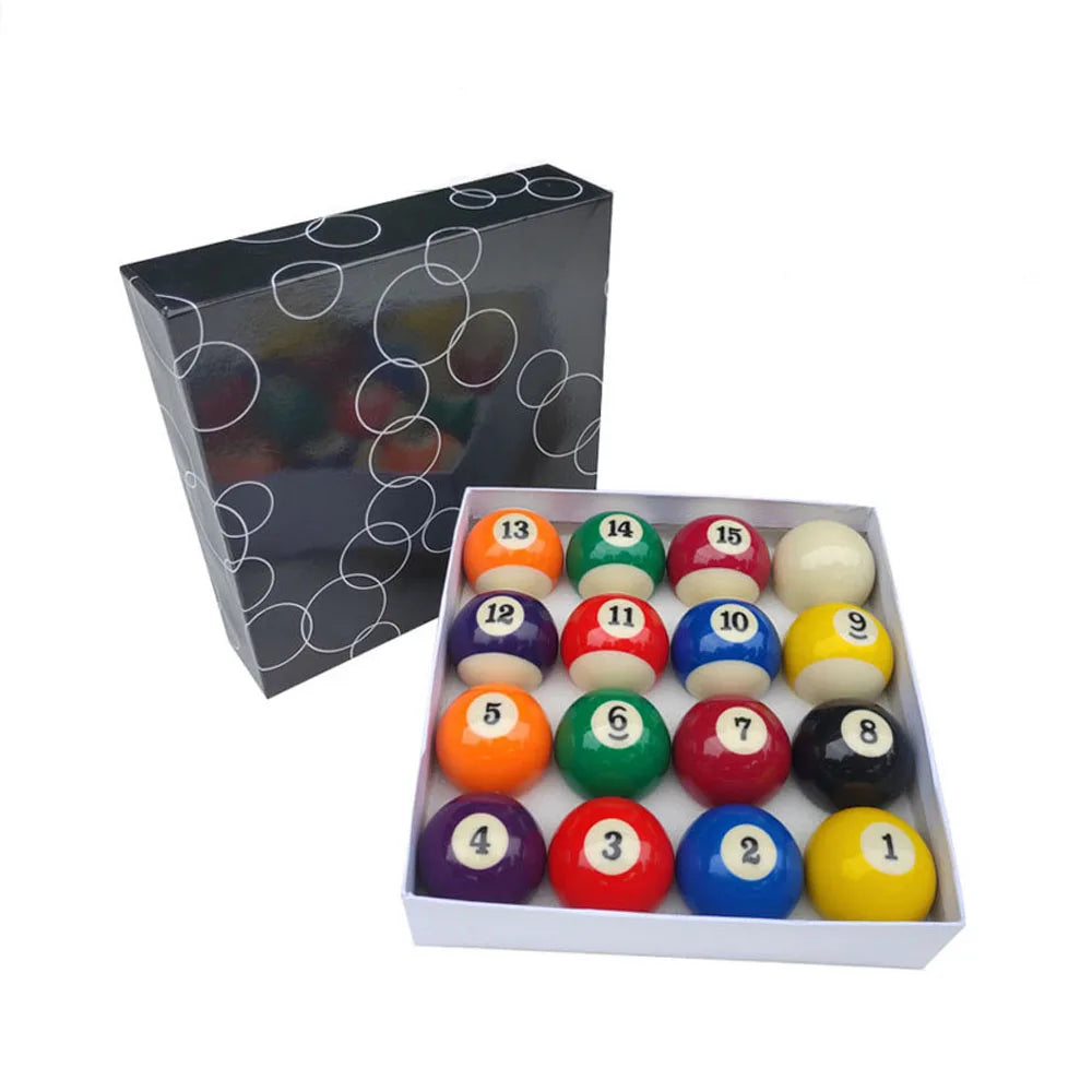 American Standard Adult Billiard Ball Set, Durable Synthetic Resin Pool Ball, Full Size, 16 Ball, 52.5mm, 57.2mm