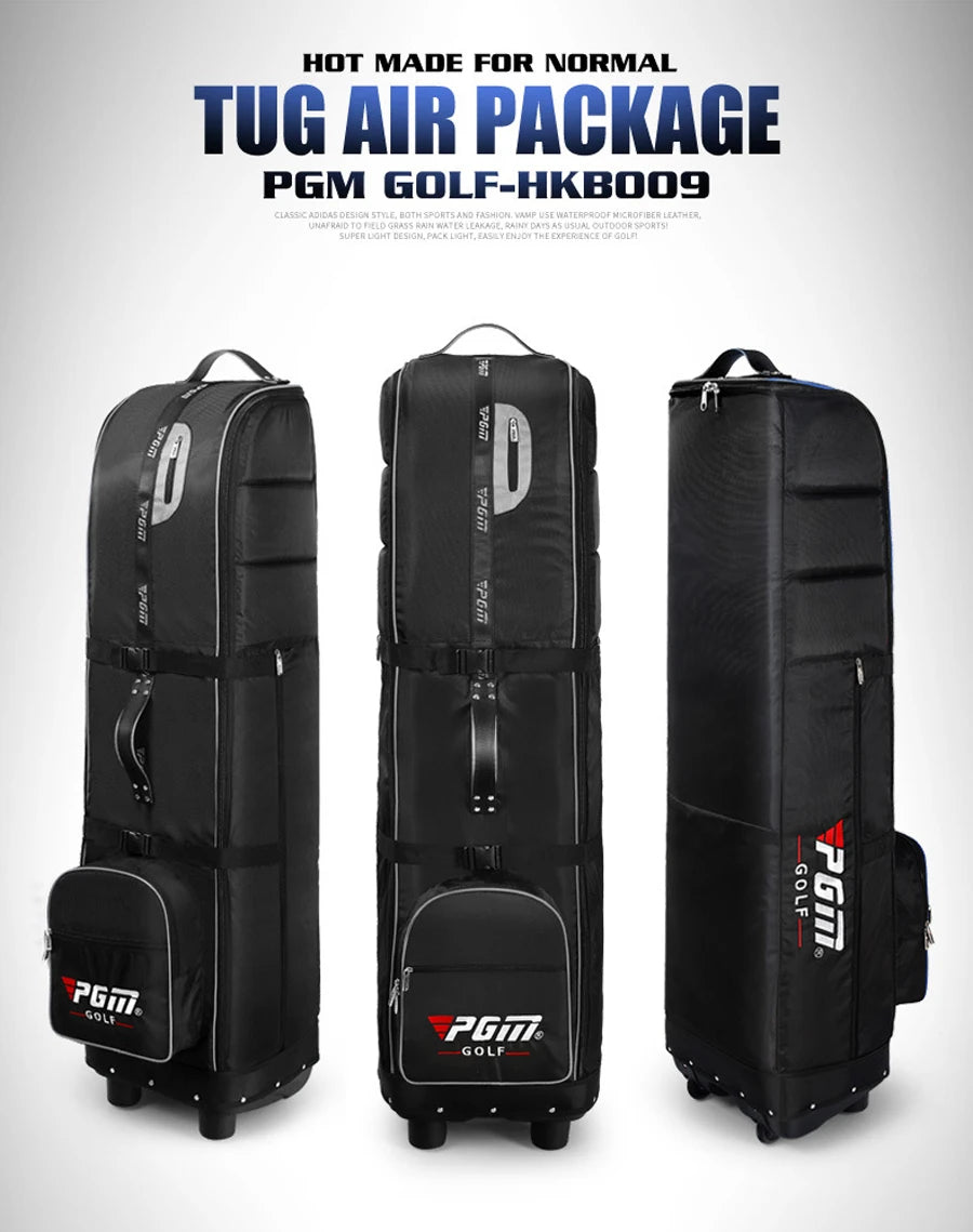 Golf Aviation Bag Foldable with Tugboat Aircraft Consignment Bag with Complimentary Dust Storage Bags HKB009