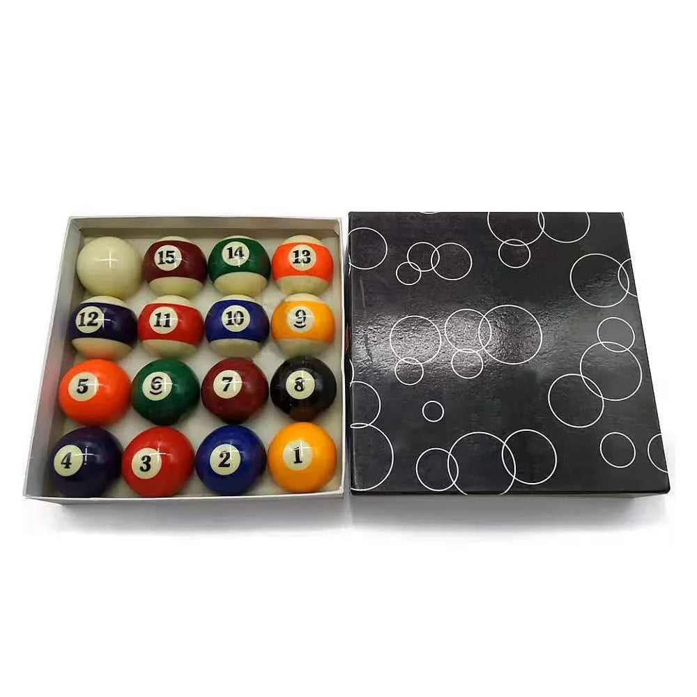 American Standard Adult Billiard Ball Set, Durable Synthetic Resin Pool Ball, Full Size, 16 Ball, 52.5mm, 57.2mm
