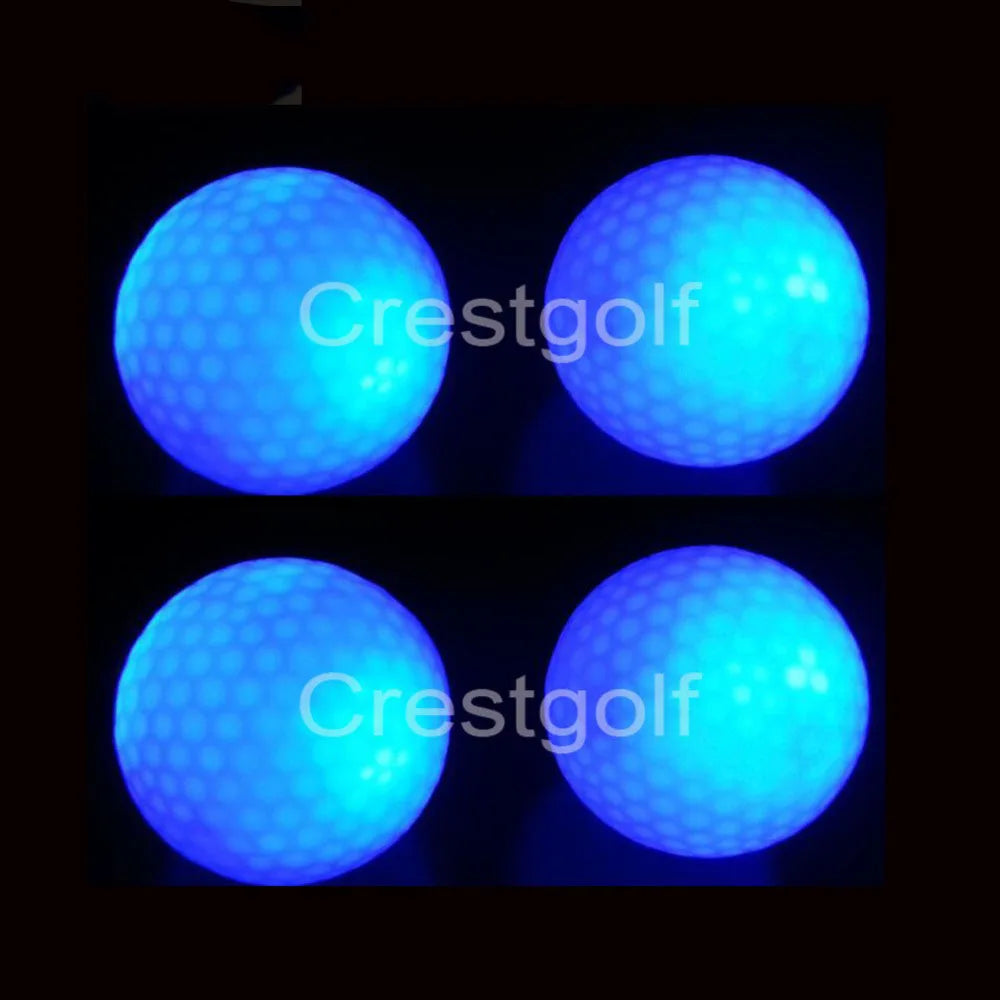 CRESTGOLF 3pcs/Per Pack Led Golf Balls for Night Training Luxury Golf Practice Balls with 6 Colors