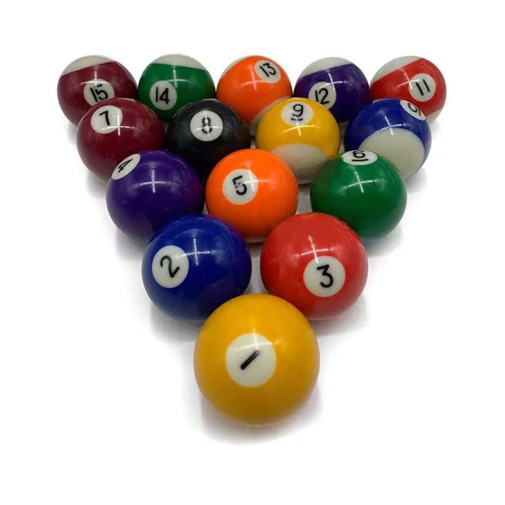 American Standard Adult Billiard Ball Set, Durable Synthetic Resin Pool Ball, Full Size, 16 Ball, 52.5mm, 57.2mm