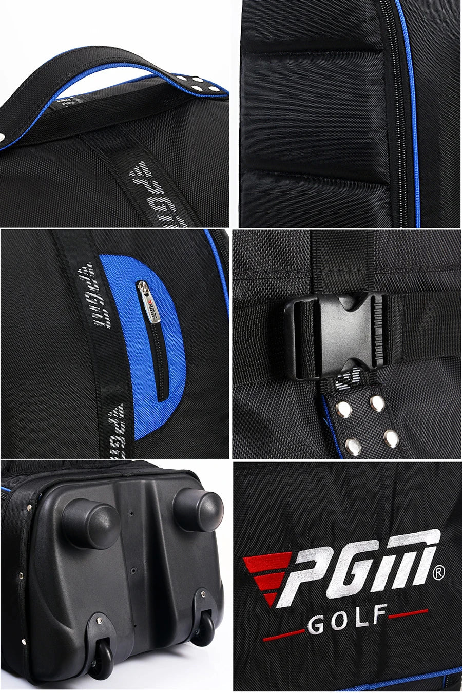 Golf Aviation Bag Foldable with Tugboat Aircraft Consignment Bag with Complimentary Dust Storage Bags HKB009