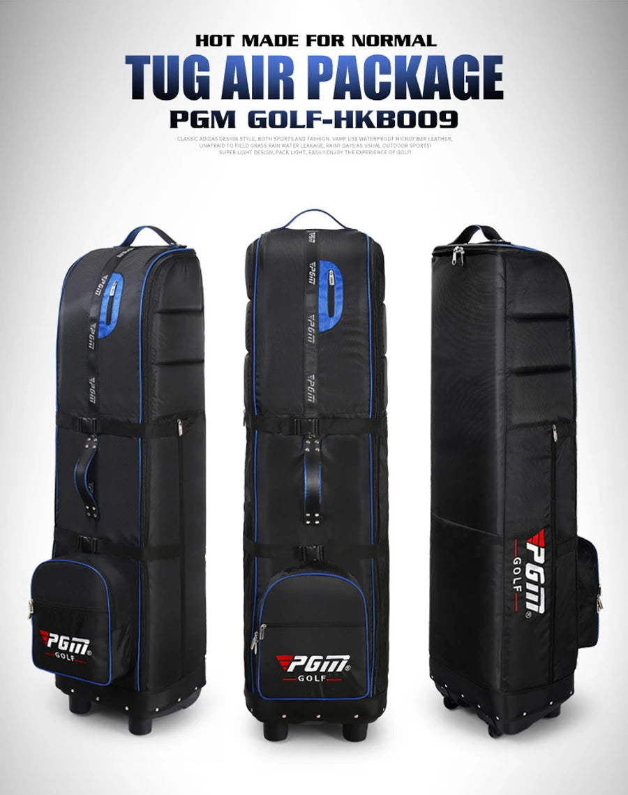 Golf Aviation Bag Foldable with Tugboat Aircraft Consignment Bag with Complimentary Dust Storage Bags HKB009