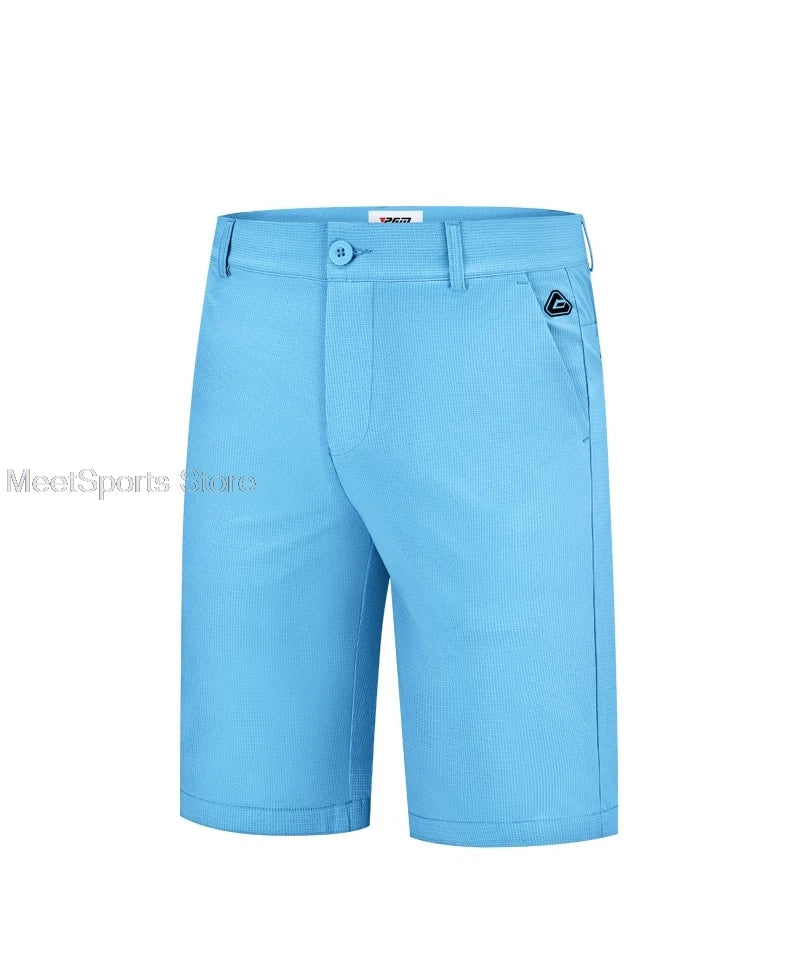 Pgm Golf Shorts Mens Summer Slim Fit Baseball Golf Shorts Sweatpants Male Elastic Sports Wear Fast Dry Casual Trousers 7 Colors