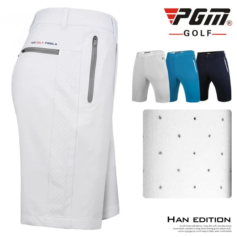 Pgm Golf Shorts Men'S Sports Shorts Breathable High Stretch Golf Shorts Man Comfortable Anti-Sweat Sports Short Pants
