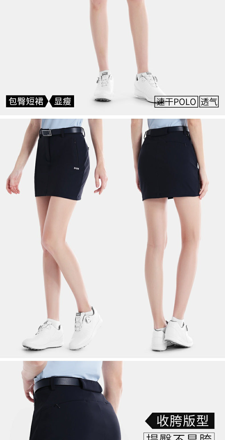 PGM Women Golf Skirt Summer Hip Wrap Breathable and Slimming QZ098
