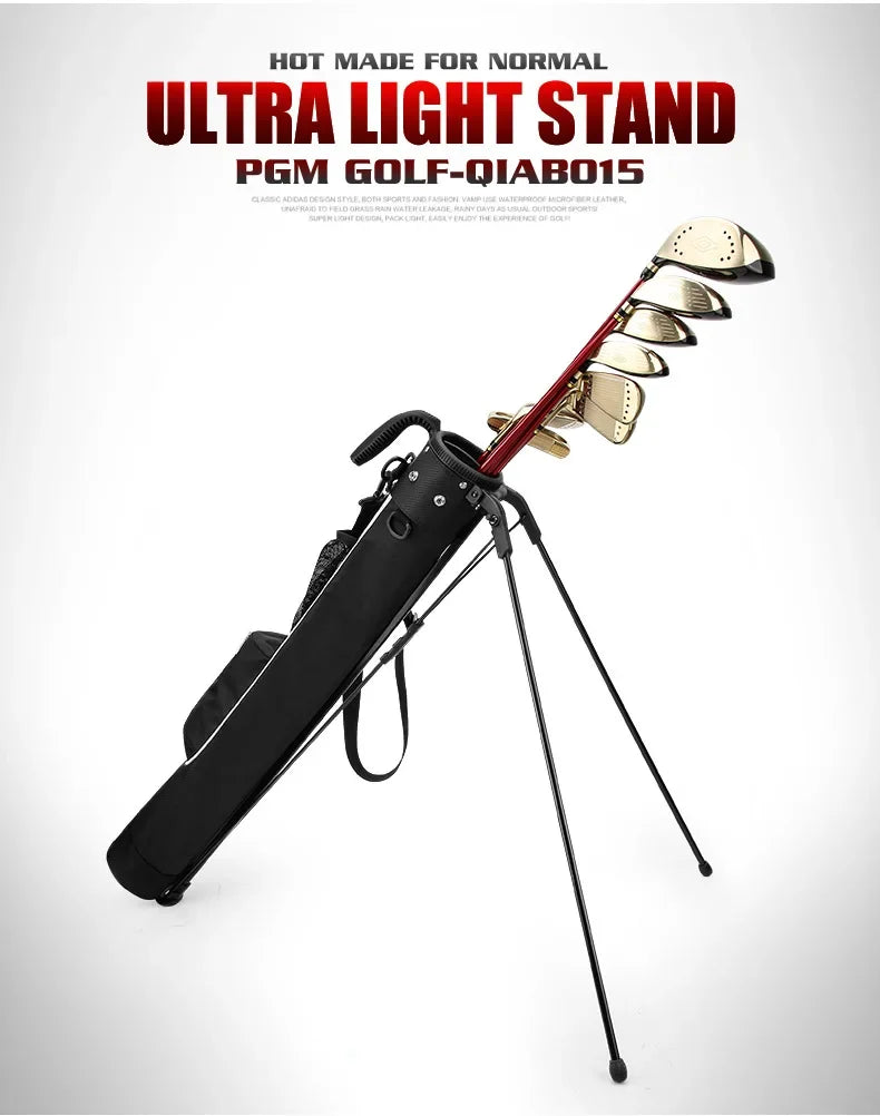 PGM Adult Golf Stand Bracket Bag Unisex Clubs Package Waterproof Nylon Lightweight Portable QIAB015