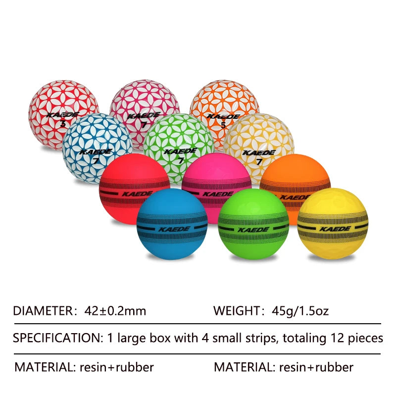 Kaede Double Layer Sakura Golf Balls for Ladies 12 Pieces per Box Dozen Pack Ladies Golf Ball Set