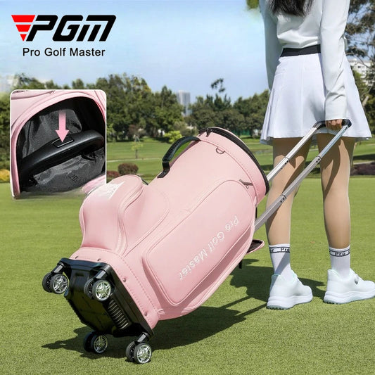 PGM Golf Bags Women Four-wheel Aviation Travel Lightweight Portable Clothing Bag YWB051
