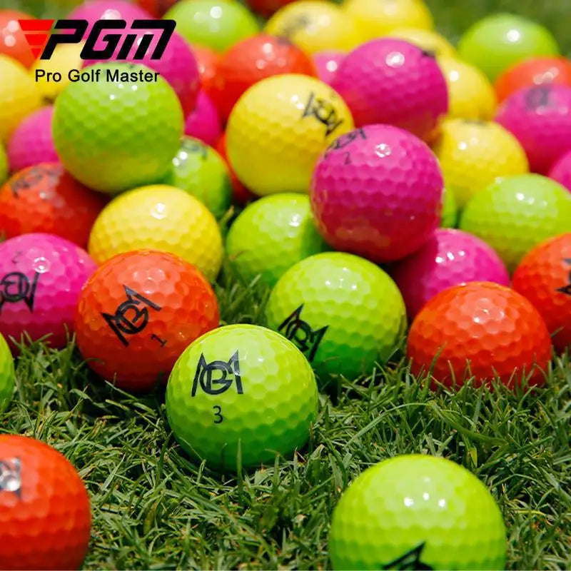 PGM golf colored ball two-layer competition ball golf double-layer ball 12 pack gift box Q029