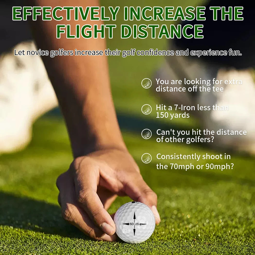 Caiton 3/6Pcs Ultimate Golf Balls Long Distance Tour Performance High Precision Durable Soft Feel Practice Play Adult Golfers