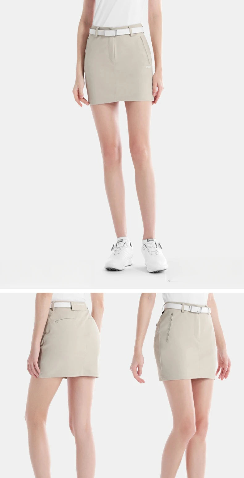 PGM Women Golf Skirt Summer Hip Wrap Breathable and Slimming QZ098