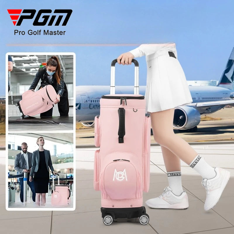 PGM Golf Bags Women Four-wheel Aviation Travel Lightweight Portable Clothing Bag YWB051
