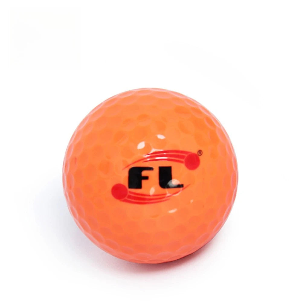 6 Pack Glow Golf Balls for Night Sports - Rubber Fluorescent Glowing in The Dark Golf Ball - Long Lasting Bright Luminous Balls
