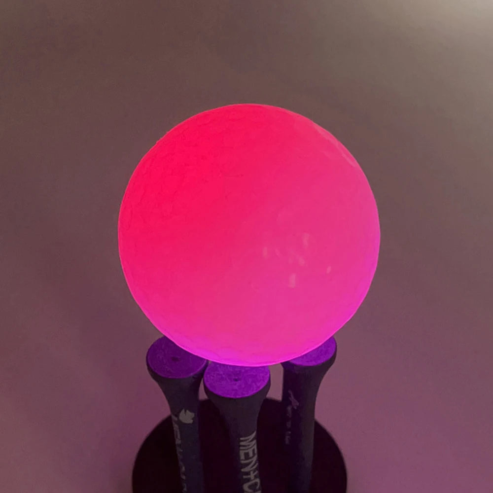 Glow in The Dark Golf Balls LED Light up Glow Golf Ball for Night Sports Super Bright Colorful and Durable