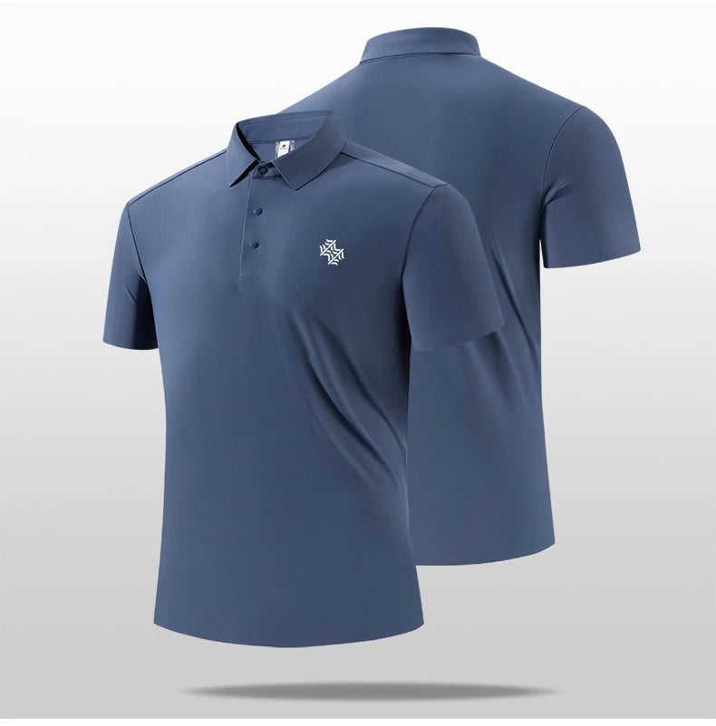 SBWL High quality gym new light fast dry elastic high quality outdoor sports golf running sports POLO shirt fashion casual shirt