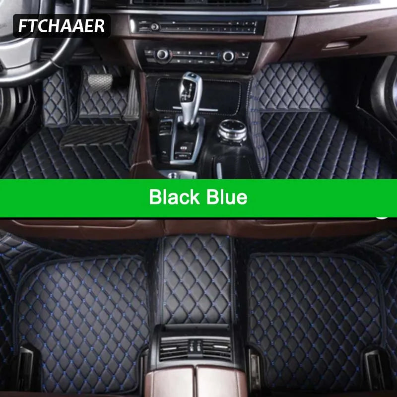 FTCHAAER Custom Car Floor Mats For VW Golf Sportsvan Auto Carpets Foot Coche Accessorie