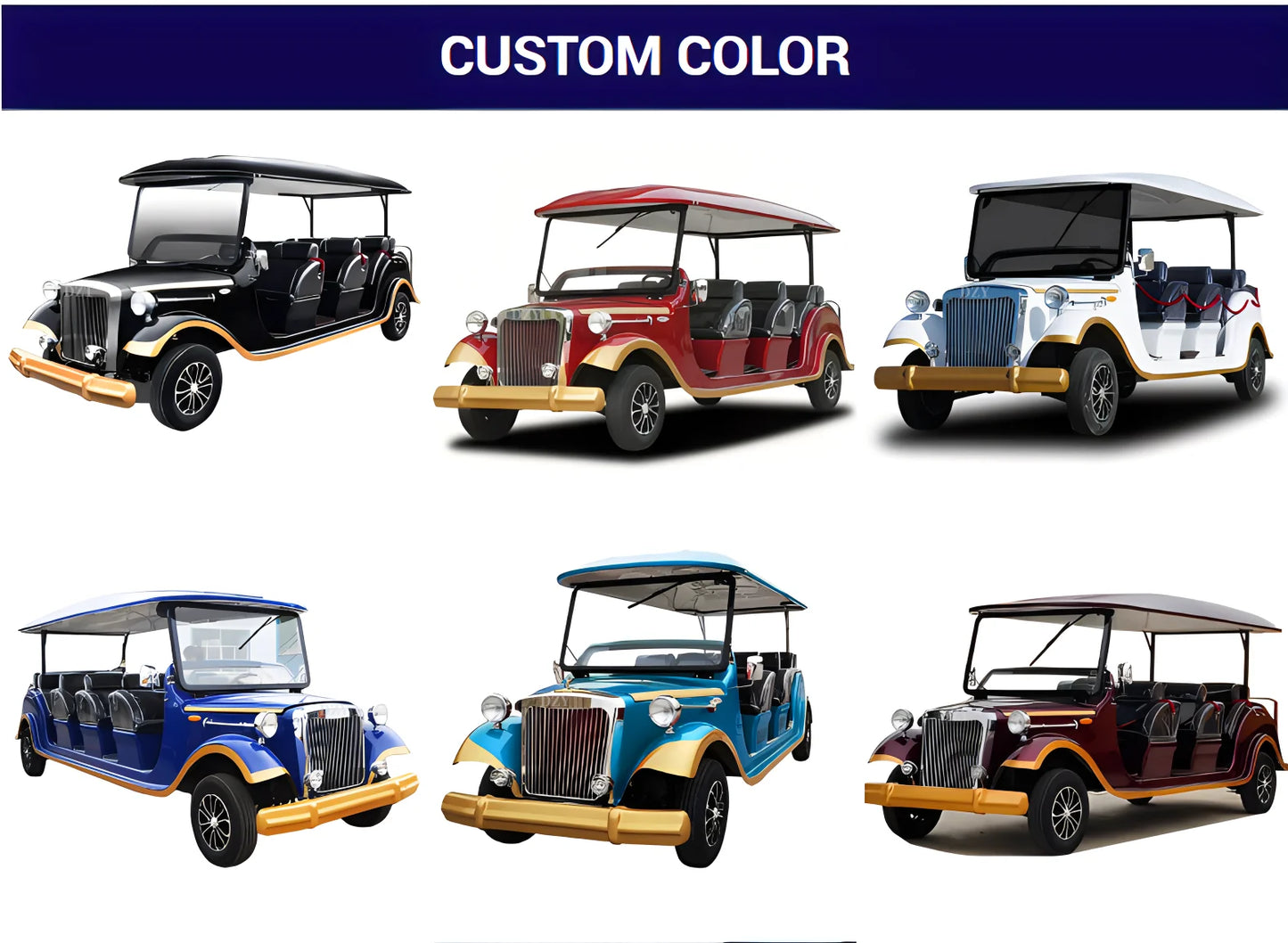 Factory direct sales of classic electric retro cars,  electric sightseeing cars, vintage electric golf cars  UTV