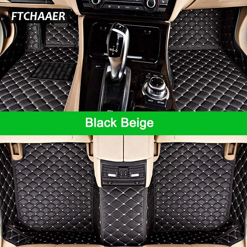 FTCHAAER Custom Car Floor Mats For VW Golf Sportsvan Auto Carpets Foot Coche Accessorie
