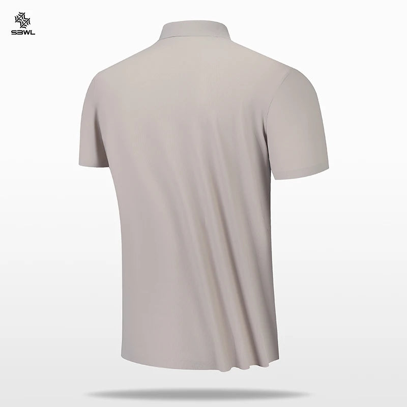 SBWL High quality Seamless process Men's casual top shirt Popular tennis T-shirt Golf POLO shirt Business casual Breathable Tees