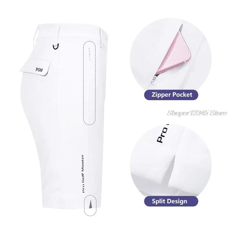 Pgm Summer Golf Shorts For Women Waterproof Sports Casual Golf Skirt Ladies Quick-Dry Breathable Short Trousers XS-XL