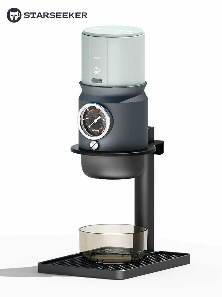 STARSEEKER Super58 Portable coffee machine: Top Espresso for Travel/Camping/Car. Inc. Bracket & Tamper