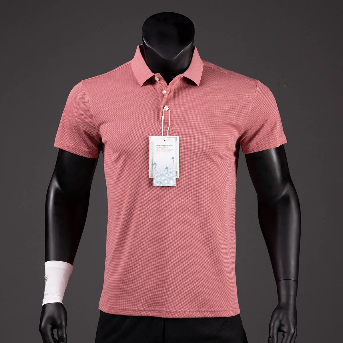 Men's Golf Shirt Luxury Sports Casual Polo Shirt Functional Quick-drying Breathable Lapel Short-sleeved T-shirt for Man Summer