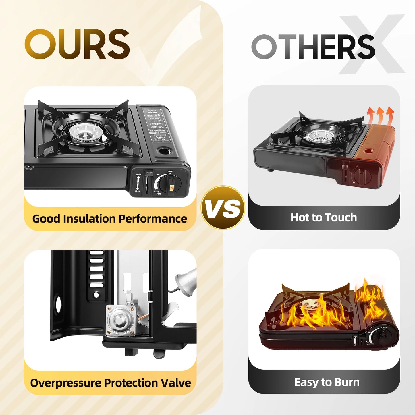 Double Head Barbecue Gas stove with Baking Tray  Home Application Home Outdoor