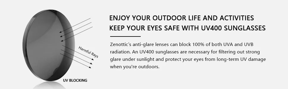 ZENOTTIC Square Polarized Sunglasses for Men Ultralight Carbon Fiber Sun Glasses Driving Fishing Golf Sports UV400 Protection