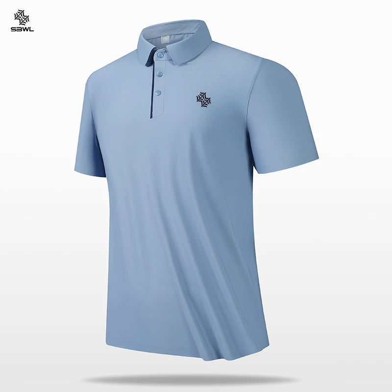 SBWL High quality Seamless process Men's casual top shirt Popular tennis T-shirt Golf POLO shirt Business casual Breathable Tees