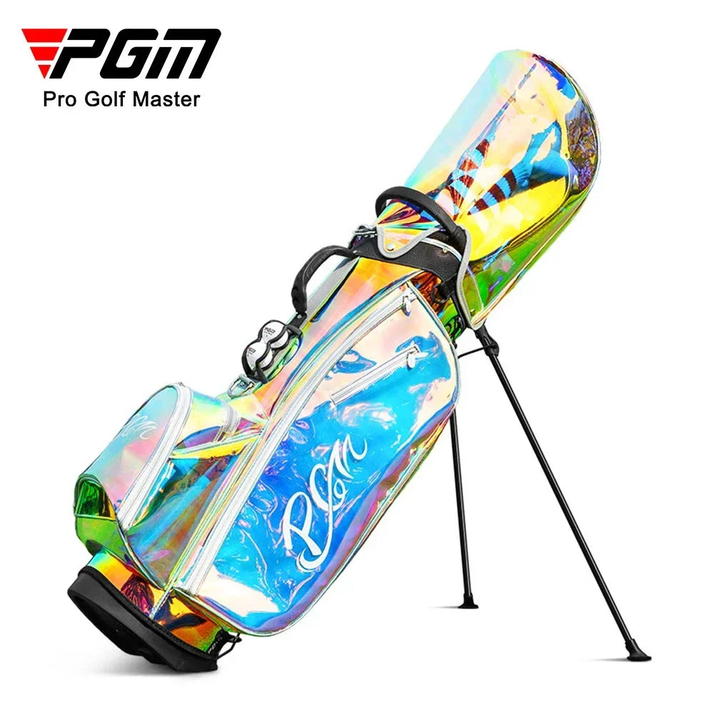 PGM Portable Golf Bags,Large Capacity Lightweight Golf Standard Ball Bags,Waterproof Colorful Women's Golf Stand Bag QB063