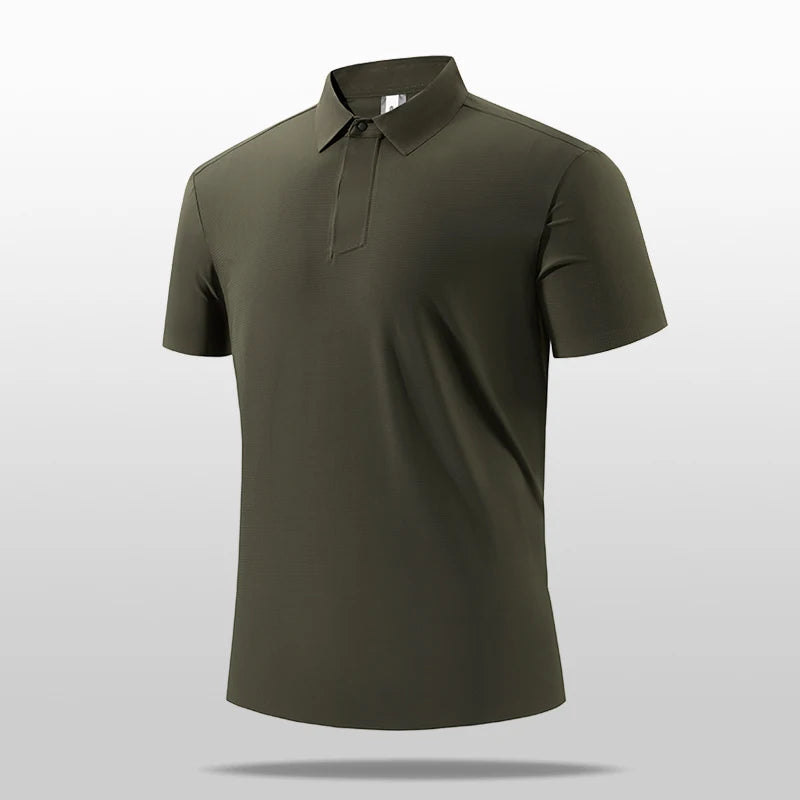 SBWL 2025 summer new light fast dry elastic high quality outdoor sports golf running sports POLO shirt fashion casual T-shirt