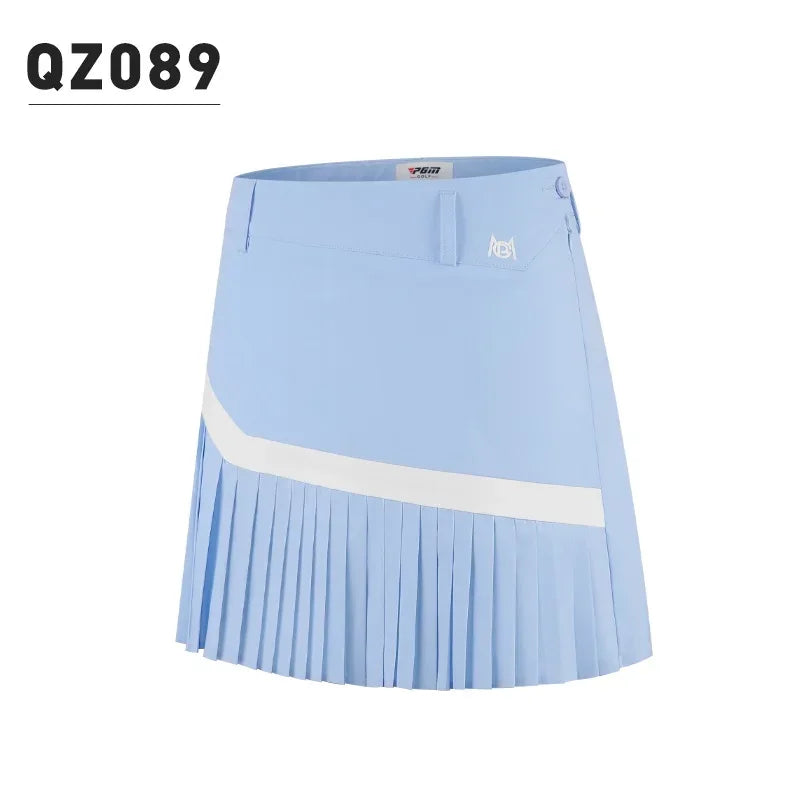 2025 Golf Tennis Skirts with Inner Shorts for Women Gym Pleated Pantskirt Ladies A-lined Sports Skirt High Waist Fashion Skort